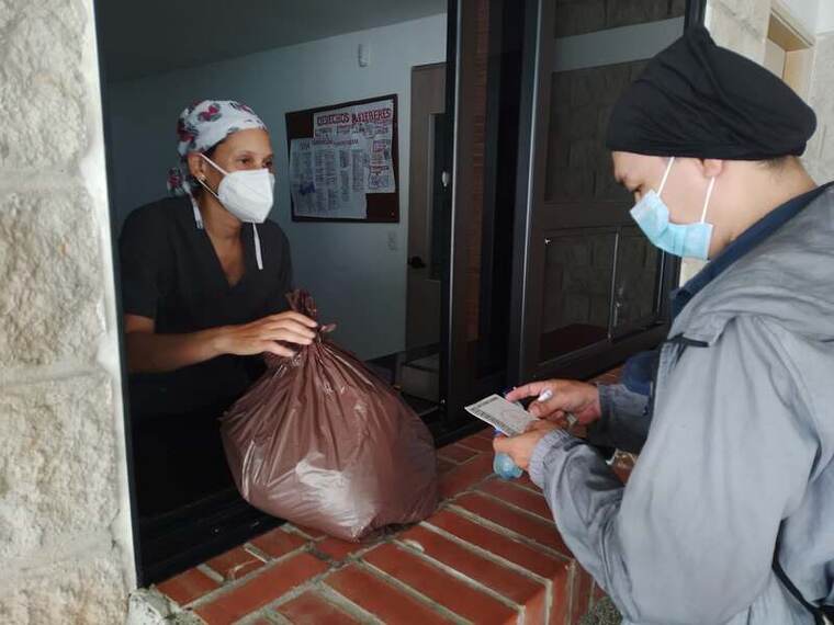 Entrega de mercado con registro de entrega