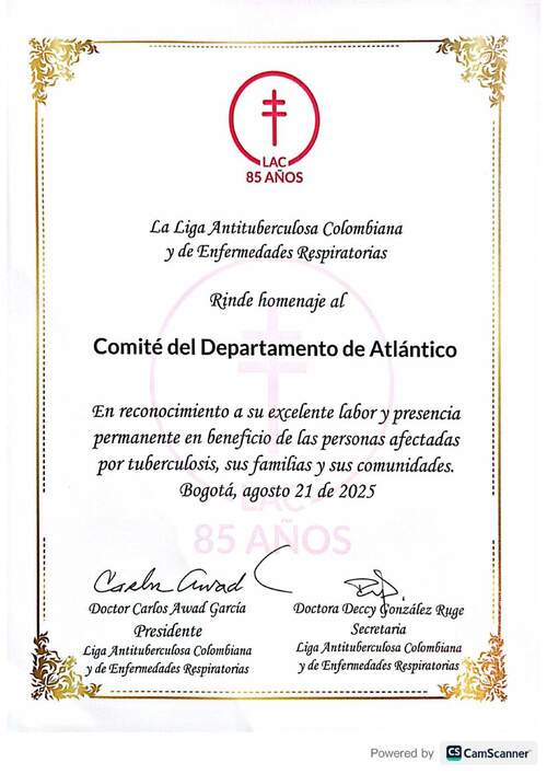 Homenaje al Comité del Departamento de Atlántico, 2025